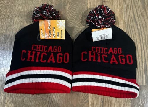 Two Chicago Beanies, New - Image 1