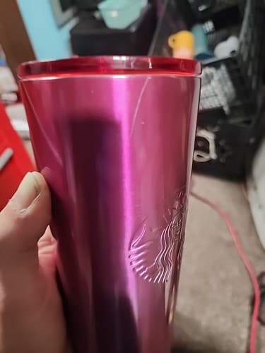 Starbucks 24 Oz. Pink Iridescent Cold Drink Tumbler No Straw - Thumbnail 2