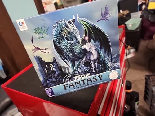 CEACO Fantasy 750 Jigsaw Puzzle The Protector of Magick Dragon Unicorn Sealed - Image 1
