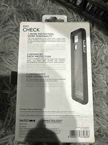 Tech21 FlexShock Evo Check Case for LG G6 - Smokey/Black - Thumbnail 2