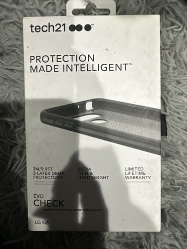 Tech21 FlexShock Evo Check Case for LG G6 - Smokey/Black - Image 1