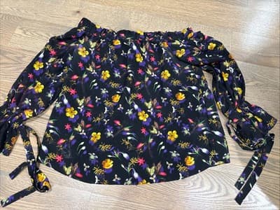 Topshop Women’s Floral Blouse size US 2 - Image 1
