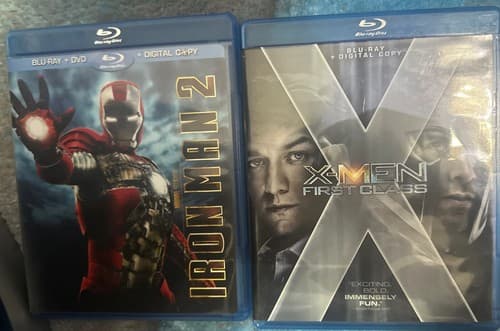 X-MEN FIRST CLASS BLU-RAY + IRON MAN 2 Dvd - Image 1