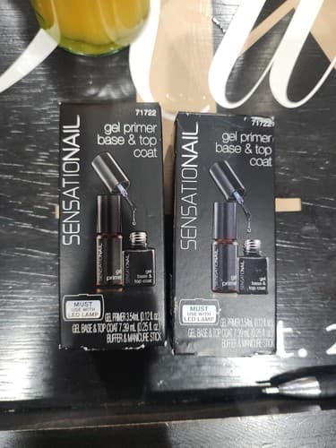 2 Genuine Sensationail Sensational Primer Base Top Coat 71722 Starter Kit Refill - Image 1