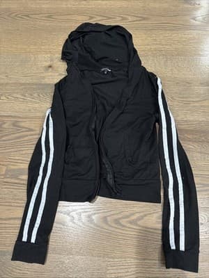 Fashion Nova Hoodie Full Zip Women's/ Juniors Size Small Short Black - Image 1