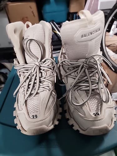 Balenciaga Track Hiking Boot Beige Euro Sz 39 - Thumbnail 2