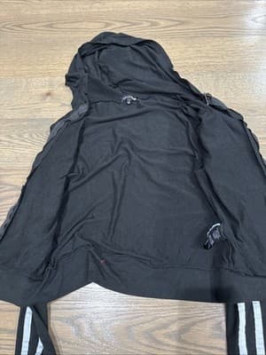 Fashion Nova Hoodie Full Zip Women's/ Juniors Size Small Short Black - Thumbnail 2