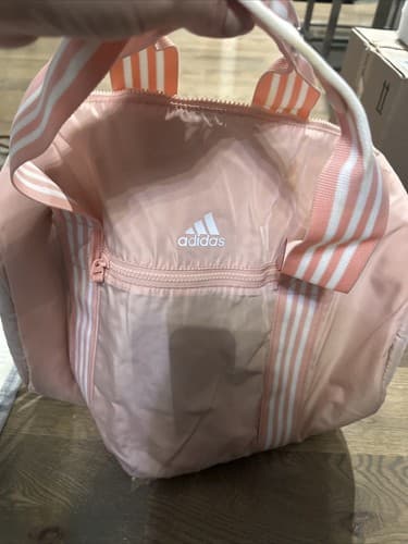 Adidas Small Duffle Bag Pink Gym Sports Bag - Thumbnail 2