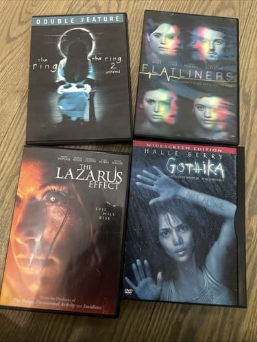 Lot Of 4 Horror Movies: The Ring 2, Flatliners, The Lazarus Effect, Gothika - Image 1