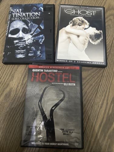Lot Of 3 Movies: Final Destination- Ghost- Hostel DVD - Image 1