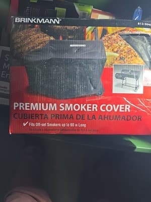 Brinkmann Barrel Smoker with Stack Light Duty Cover 60" x 18" x 43" New ******** - Image 1