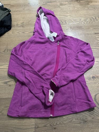 Under Armour Womens Zip Purple Large Jacket Coat All Season Gear - Image 1