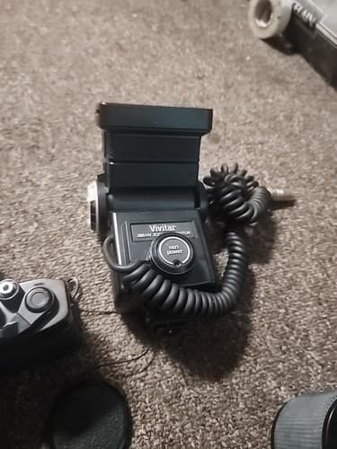 Ricoh KR-10 Black 35mm SLR Film Camera with 50mm F2 Pentax Lens - Thumbnail 4