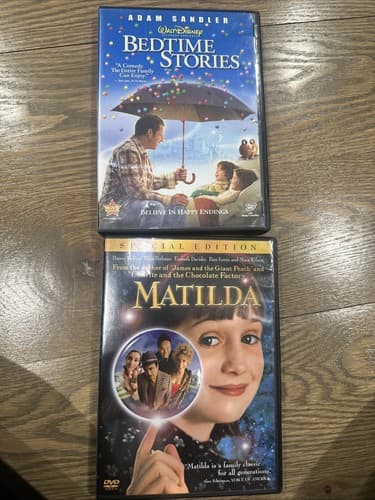 Bedtime Stories And Matilda Special Edition Lot Of 2 DVD Movies - Image 1