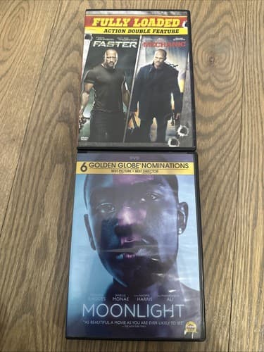 Faster & Mechanic And Moonlight (DVD) Lot Of 2 Movies - Image 1