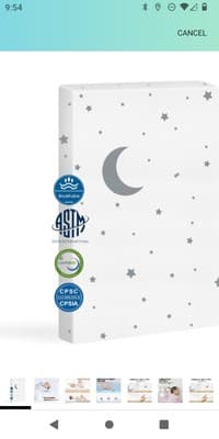 Mini Crib Mattress 38"x24" Baby Mattress Fits Mini Portable Cribs - Dual Sided - Image 1