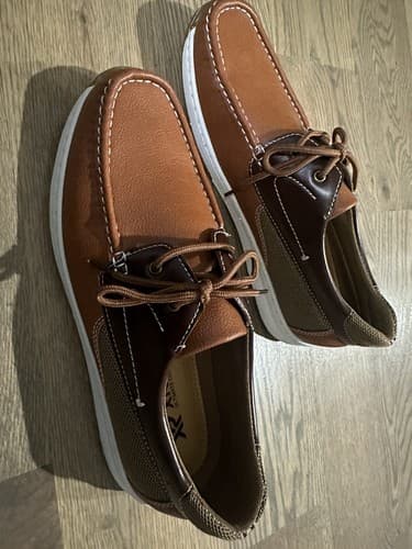 XR Xray Men’s Brown Boat Shoes Lace Up Cushioned Footbed Size 12 - Thumbnail 3