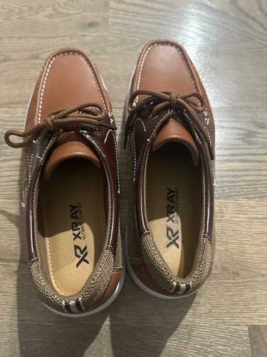 XR Xray Men’s Brown Boat Shoes Lace Up Cushioned Footbed Size 12 - Thumbnail 2