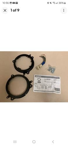 WITH HARNESS Metra 82-8148 6" to 6-3/4" Speaker Adapter For 1998-Up Toyota/Scion