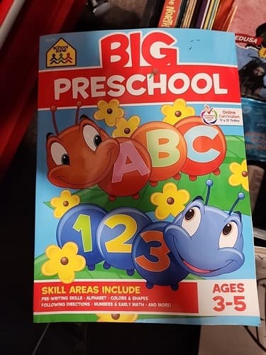New: BIG PRESCHOOL WORKBOOK Ages 3-5 - School Zone, Paperback - Image 1