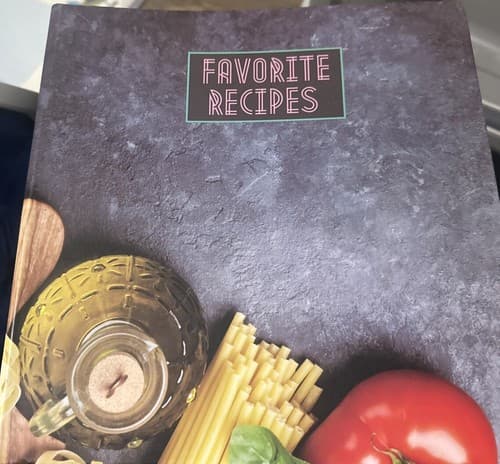 Recipe Binder - Favorite Recipes Hard Cover - Image 1