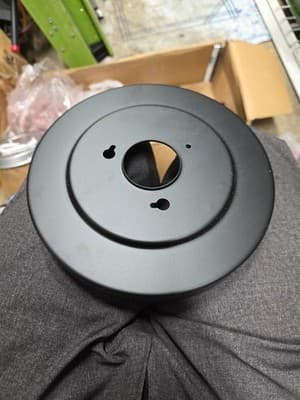 Home Decorators Celene 62" Matte Black Ceiling Fan - Light Kit Mounting Plate