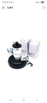 HAMPTON BAY Melrose 52 in. Bronze Ceiling Fan Light Kit & LED Bulbs - Image 1