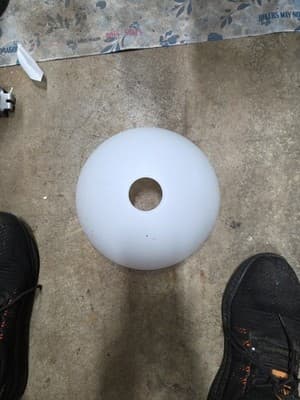Wellston II 45 in LED Ceiling Fan 1005393195 REPLACMENT PART "Plastic Dome Shade