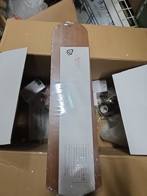 Lot Of 5 Blade Hampton Bay Glendale 52 in Brushed Nickel Ceiling Fan free shippi - Thumbnail 2