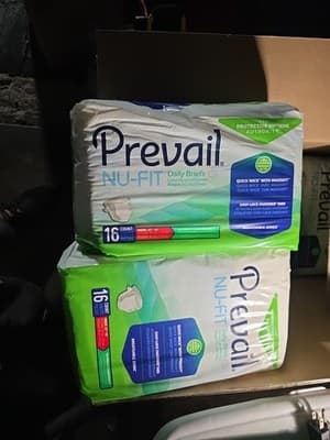 First Quality Nu-Fit Adult Brief Diaper, MEDIUM, Extra Abs., NU-012 - Case of 32