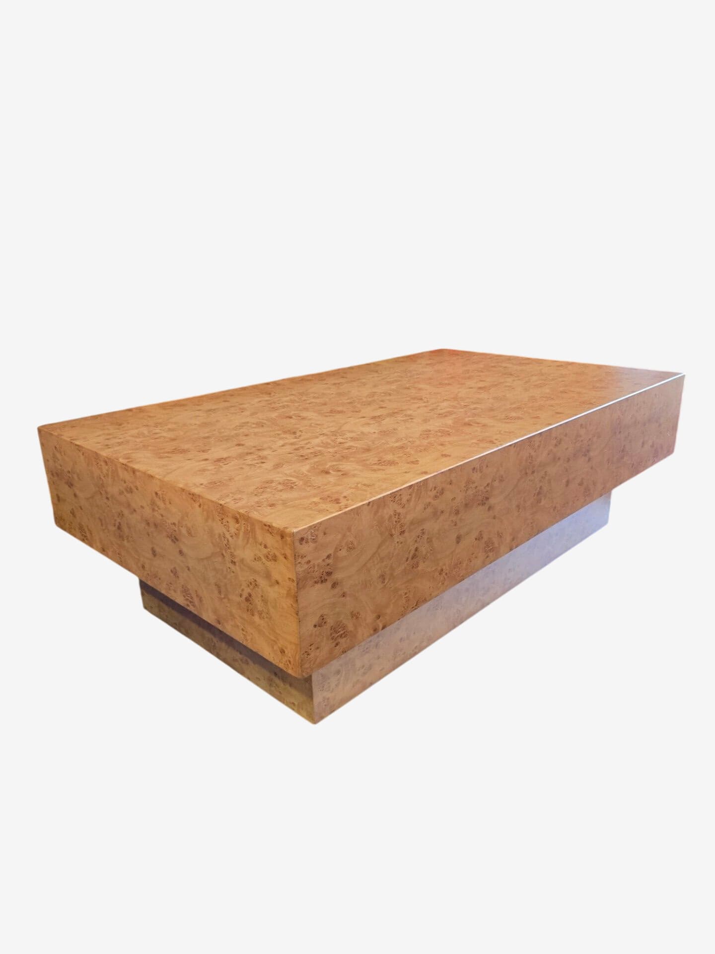 Faux burl coffee table - Image 1