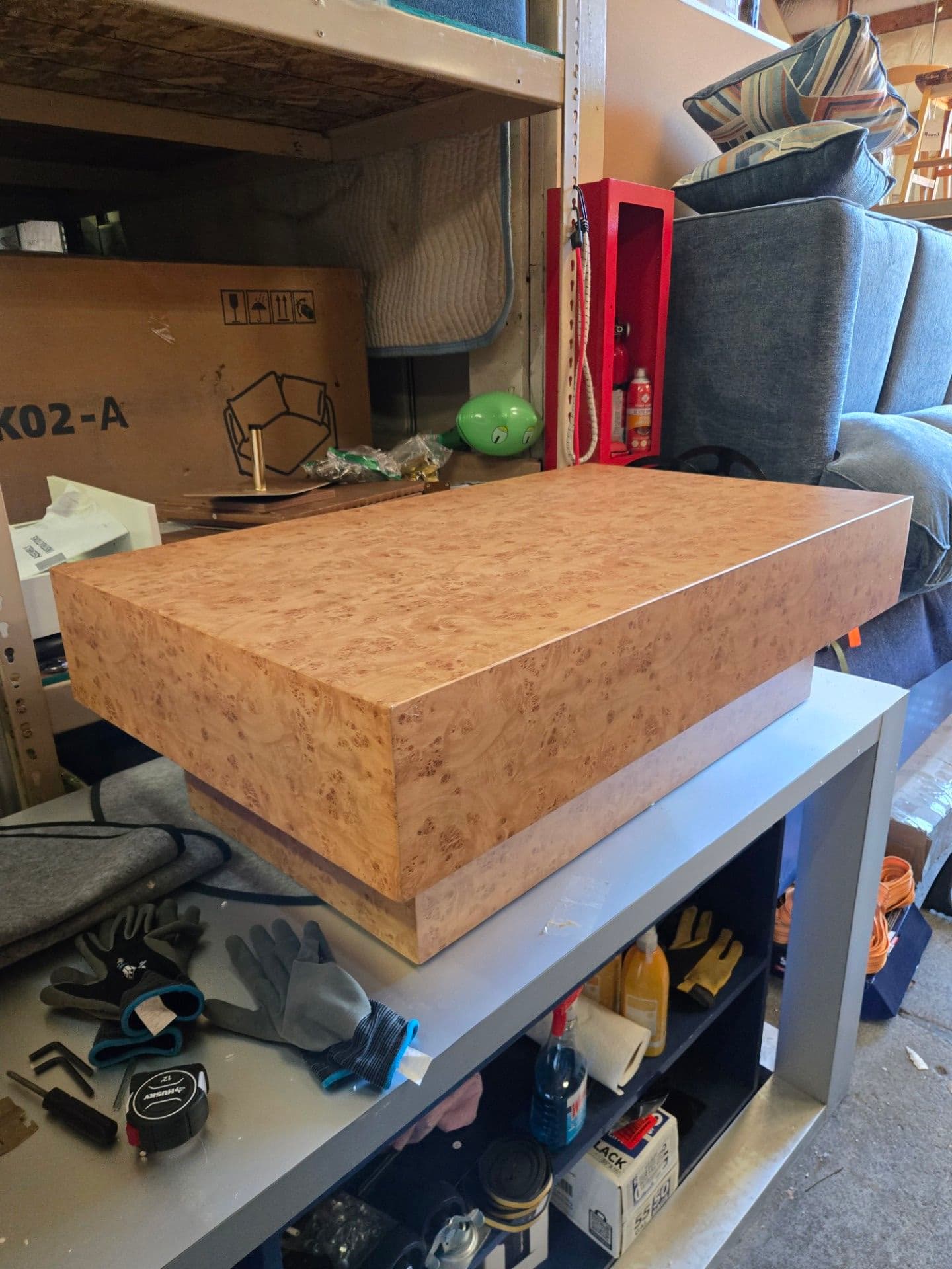 Faux burl coffee table - Thumbnail 2