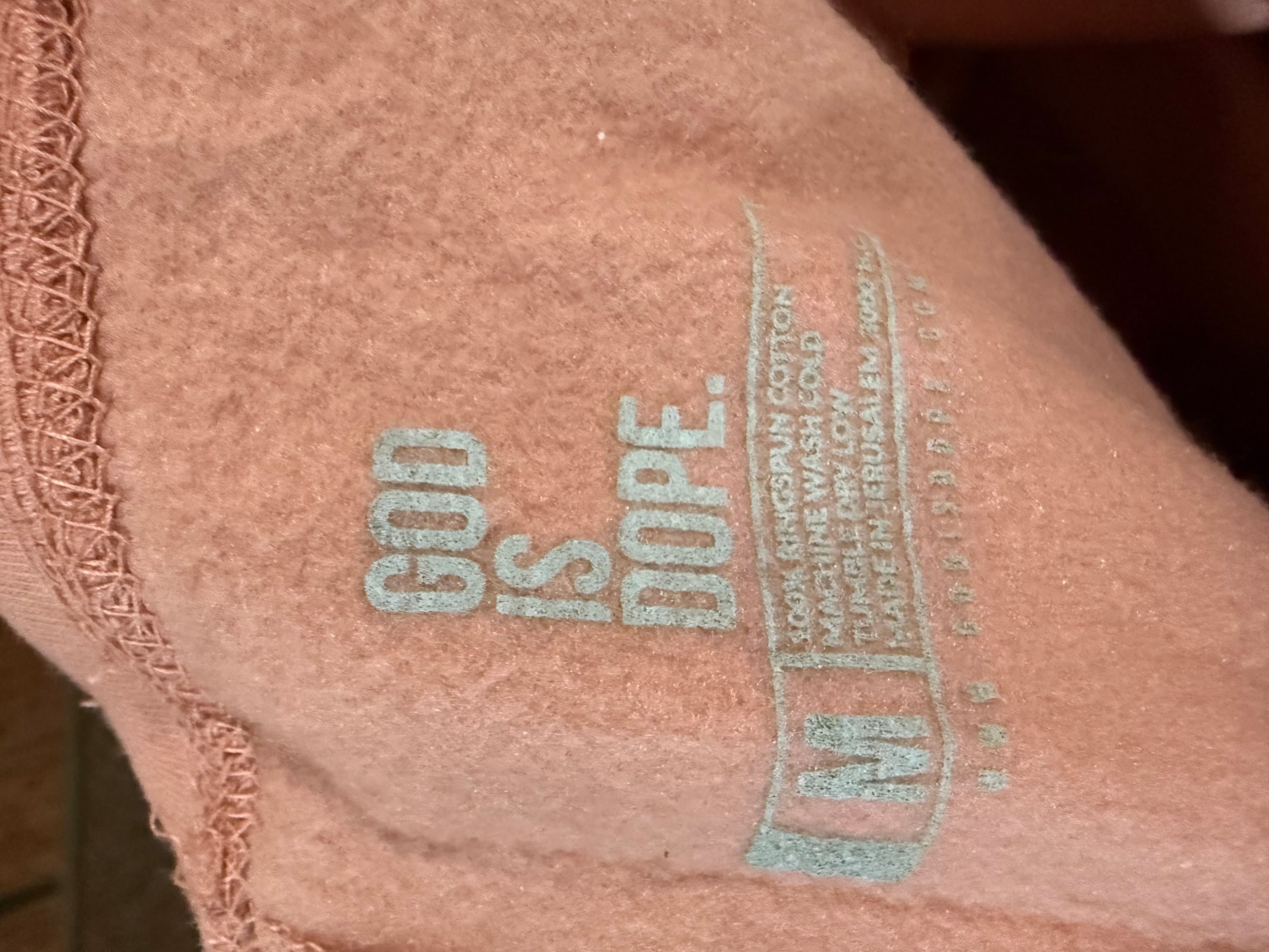 God Is Dope Pink Sweatpants Size M - Thumbnail 2