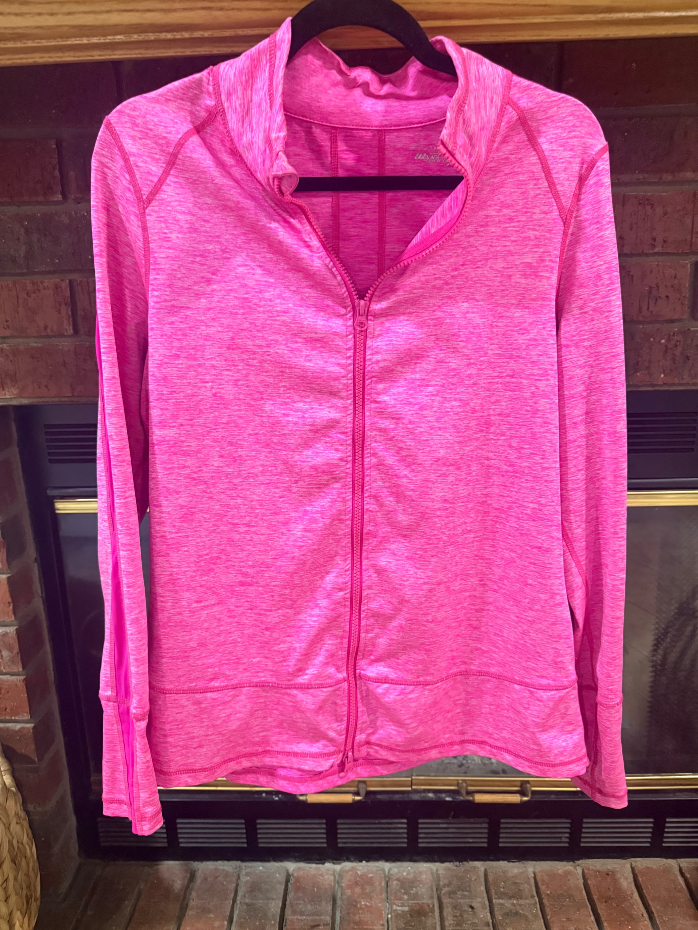 Athletic Pink Full-Zip Jacket Women's Size M - Image 1