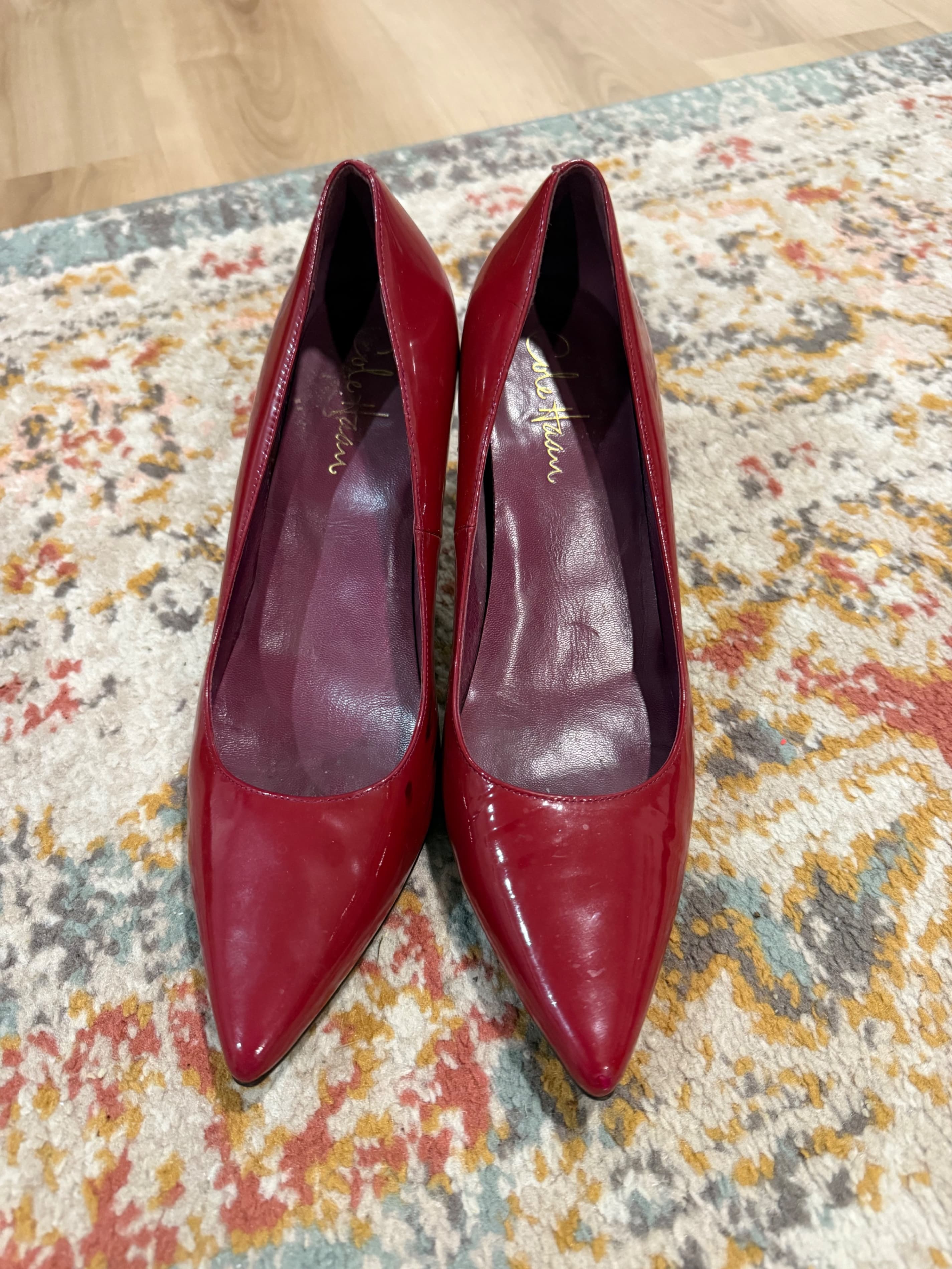 Cole Haan Red Patent Leather Heels Size 7B - Image 1