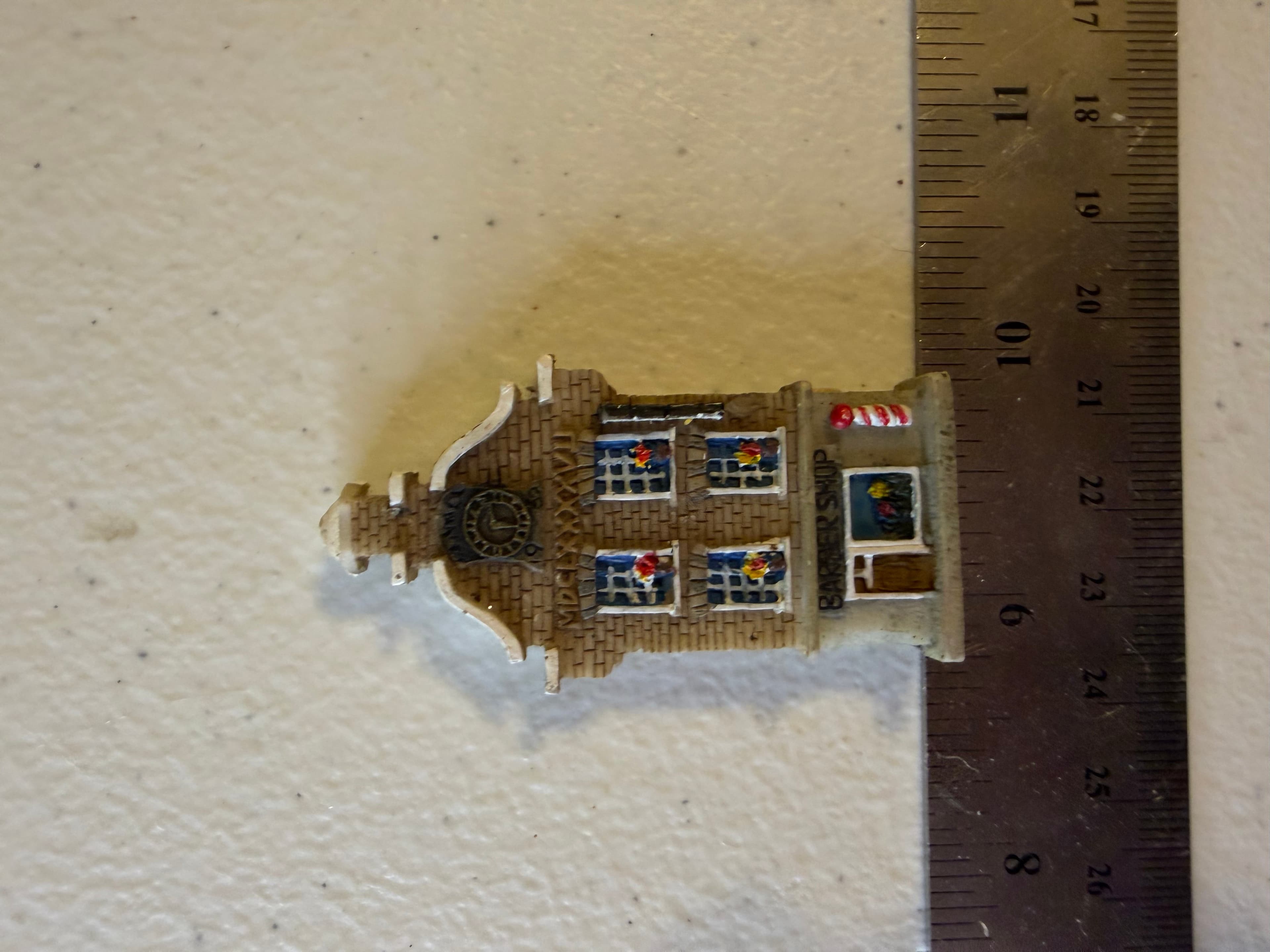 Vintage Dutch Canal House Barber Shop Magnet Resin Amsterdam Holland Souvenir 3D - Thumbnail 4