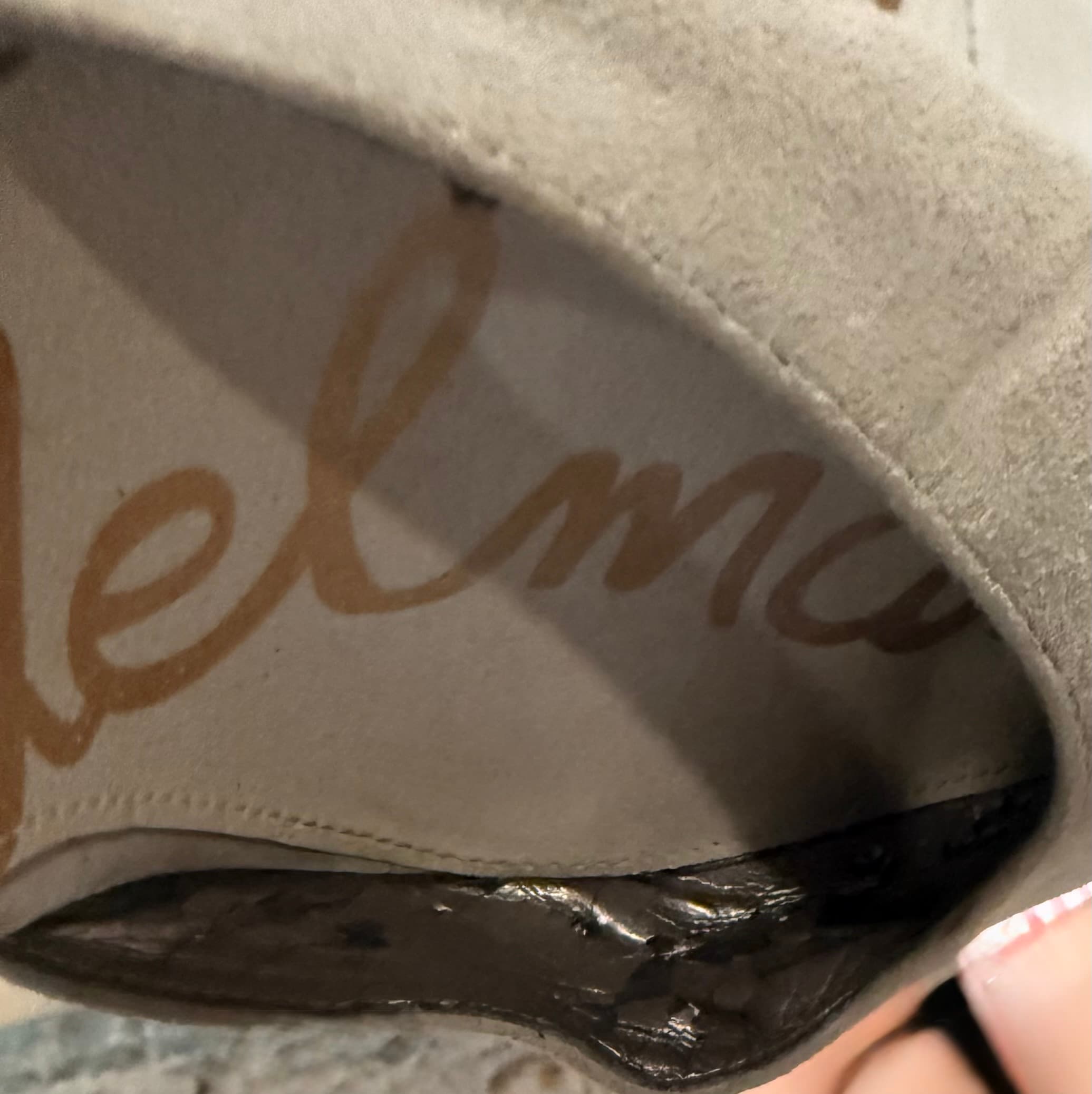 Sam Edelman Gray Suede Pointed Toe Heels - Thumbnail 5