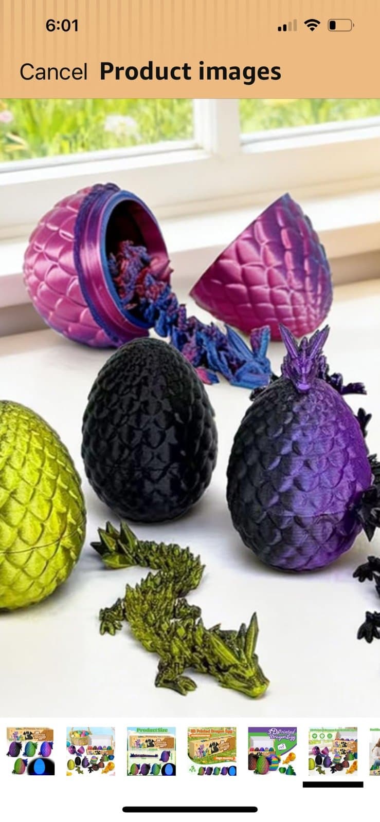 3-D Print Dino and Glow in the dark egg . (You get 1-Random egg) - Thumbnail 7
