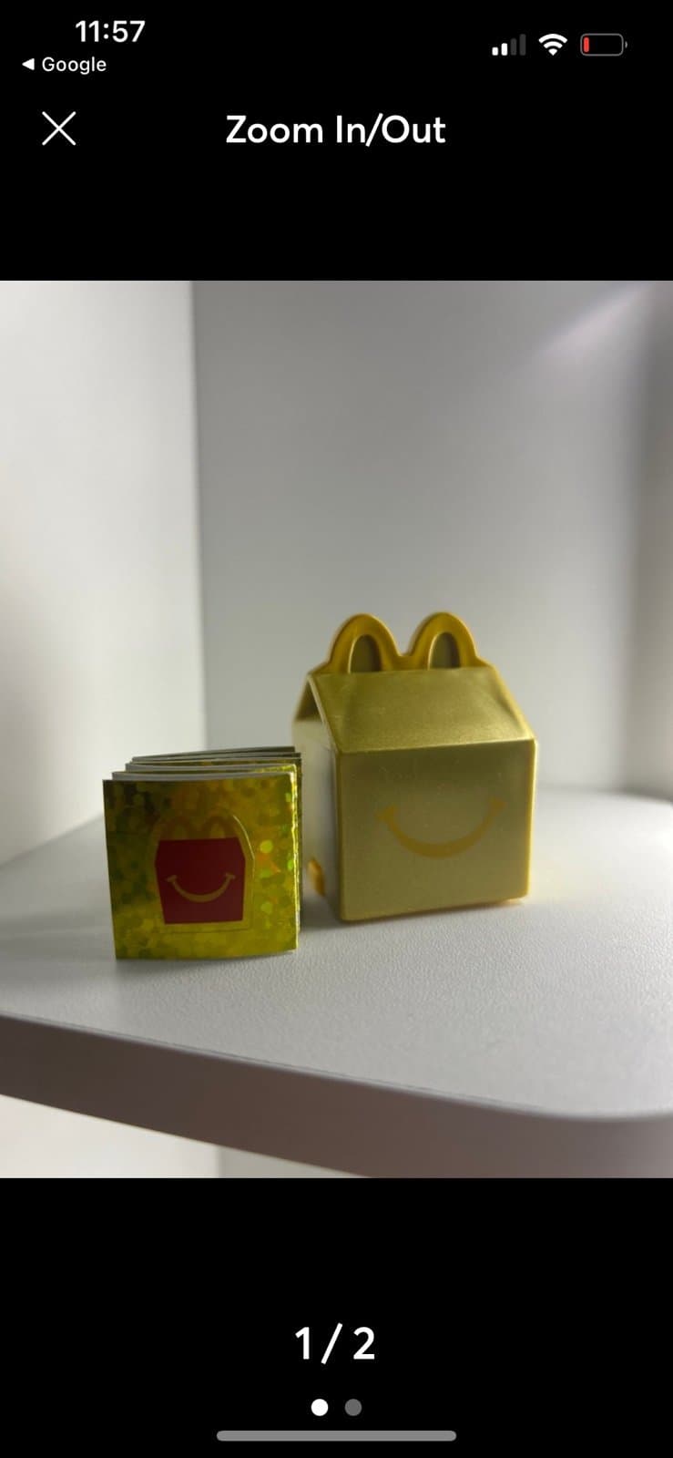 Mcdonald’s lil mcdonald’s golden RARE happy meal toy - Thumbnail 2