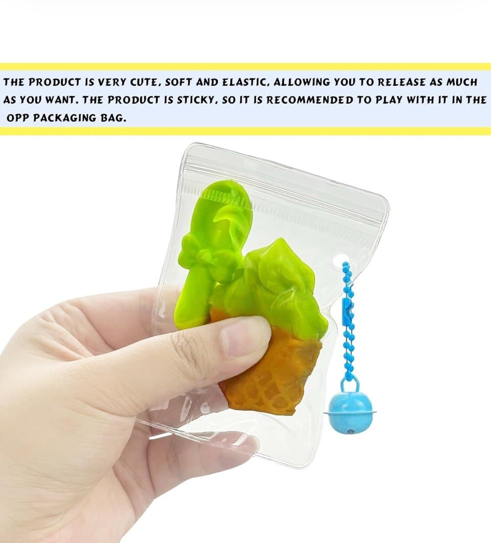 Ice cream cones squishy keychains (Pick-1) - Thumbnail 5