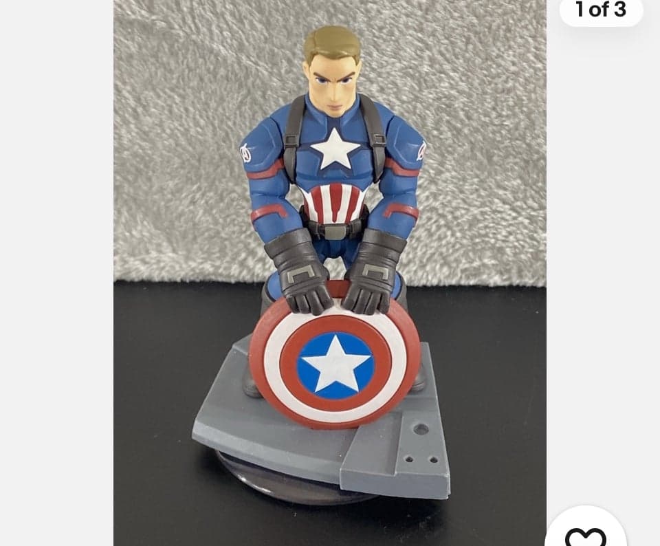 Disney Infinity 3.0 Marvel Battleground Captain America the First Avenger Figure - Image 1