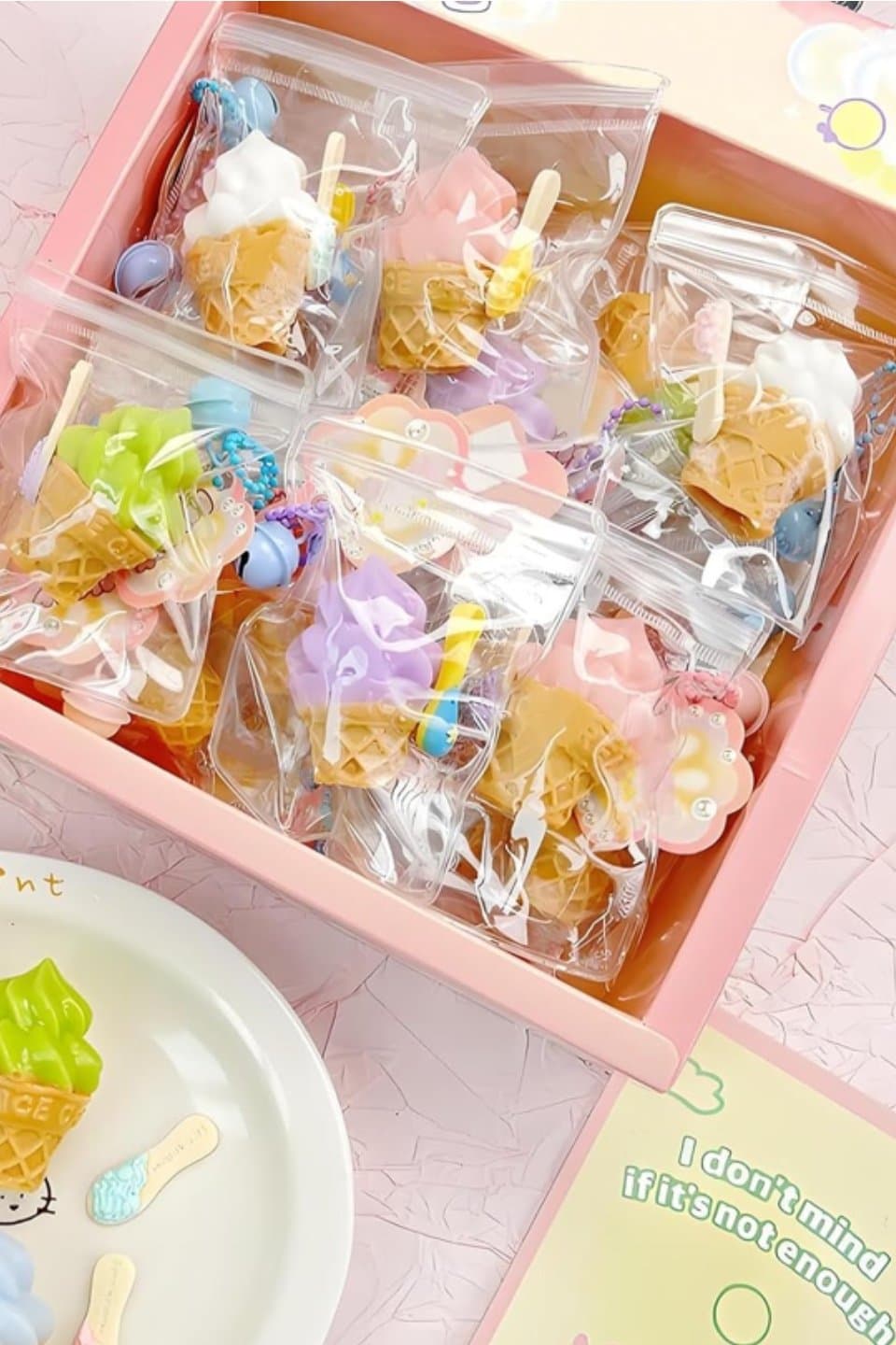 Ice cream cones squishy keychains (Pick-1) - Thumbnail 2