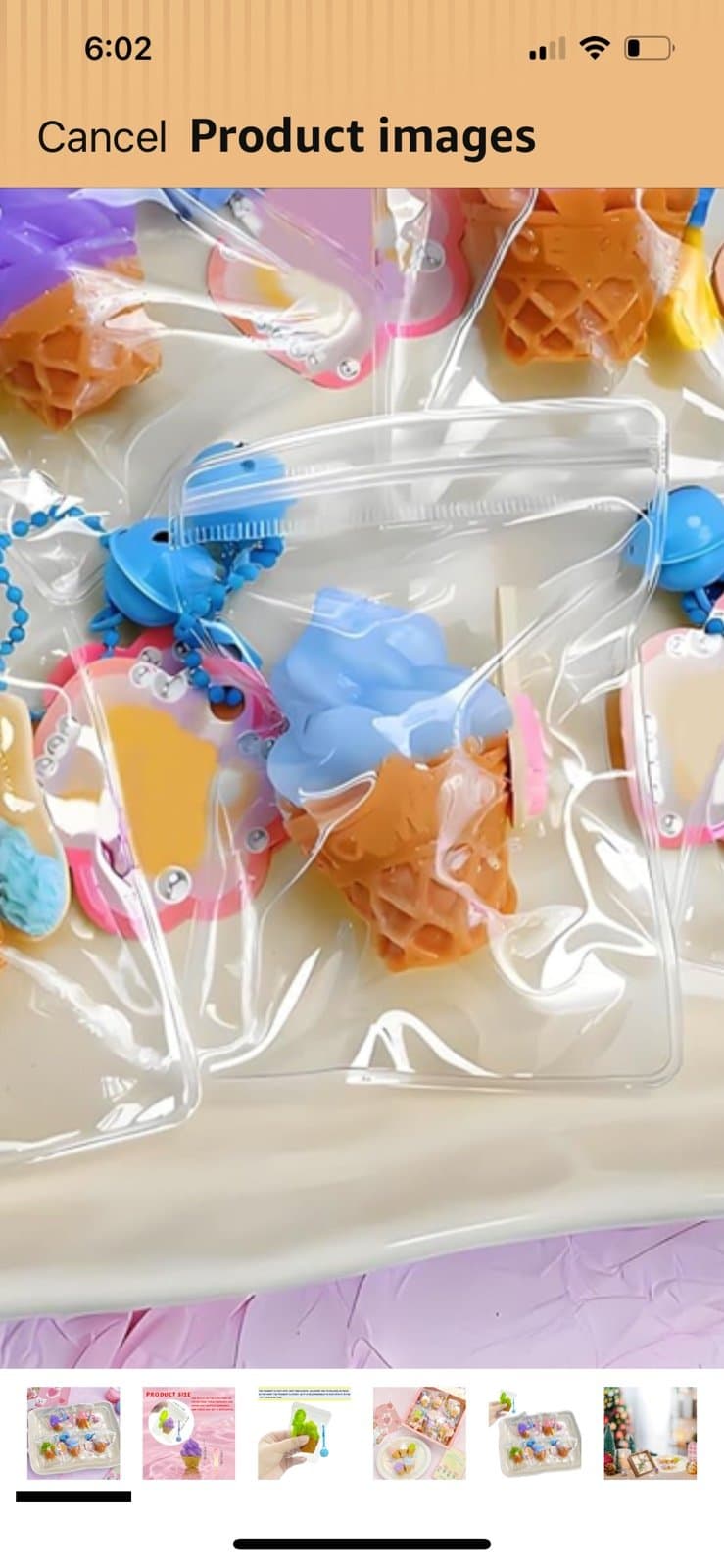 Ice cream cones squishy keychains (Pick-1) - Thumbnail 8