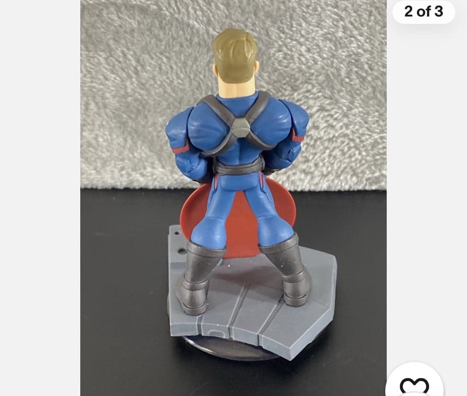 Disney Infinity 3.0 Marvel Battleground Captain America the First Avenger Figure - Thumbnail 2