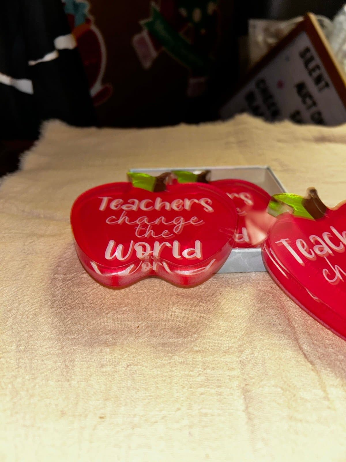 Teacher Teachers, appreciation, plaque plus gift box Sealed /Giftable - Thumbnail 5