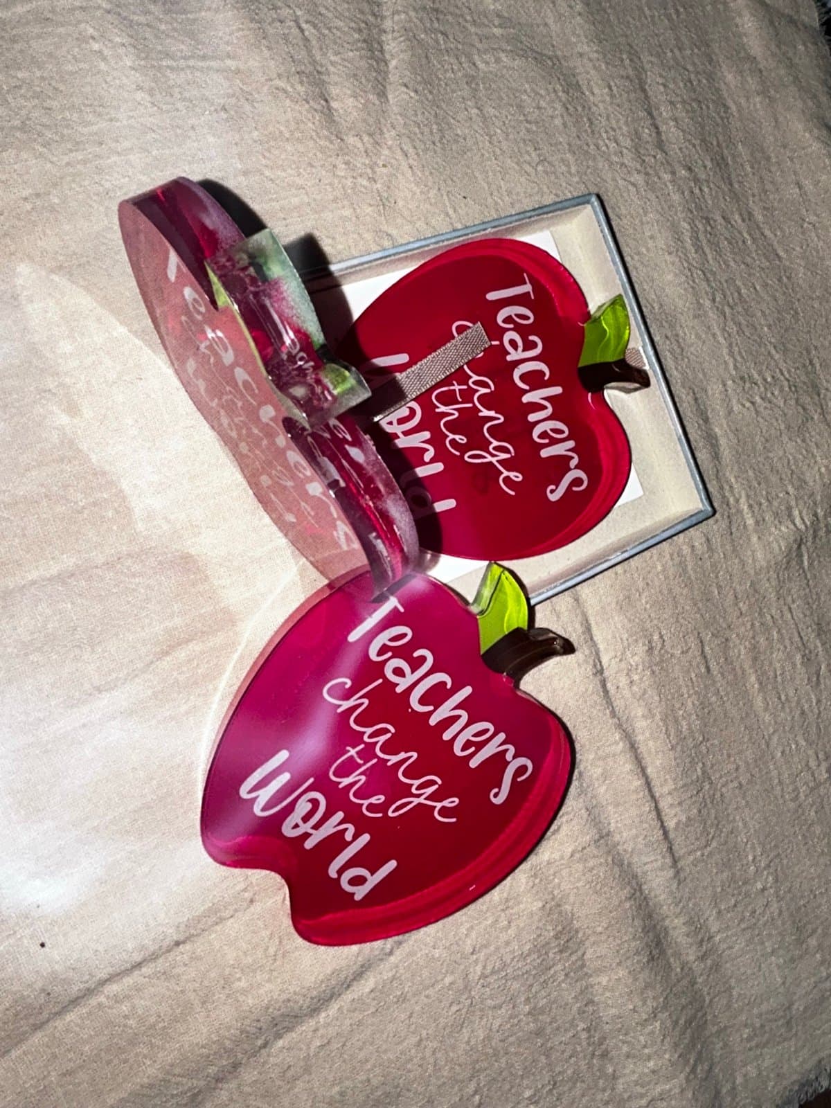 Teacher Teachers, appreciation, plaque plus gift box Sealed /Giftable - Thumbnail 3