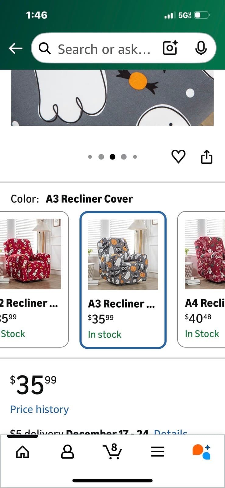 Recliner Chair Covers Lazy Boy Recliner Chair Cover 4-Pieces Recliner Couch Cove - Thumbnail 6