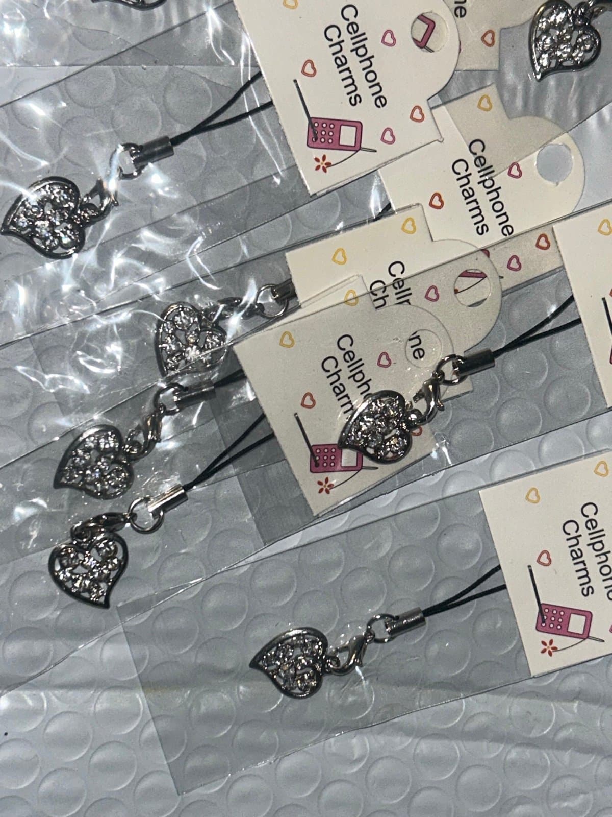 Heart phone charms great for Easter baskets too