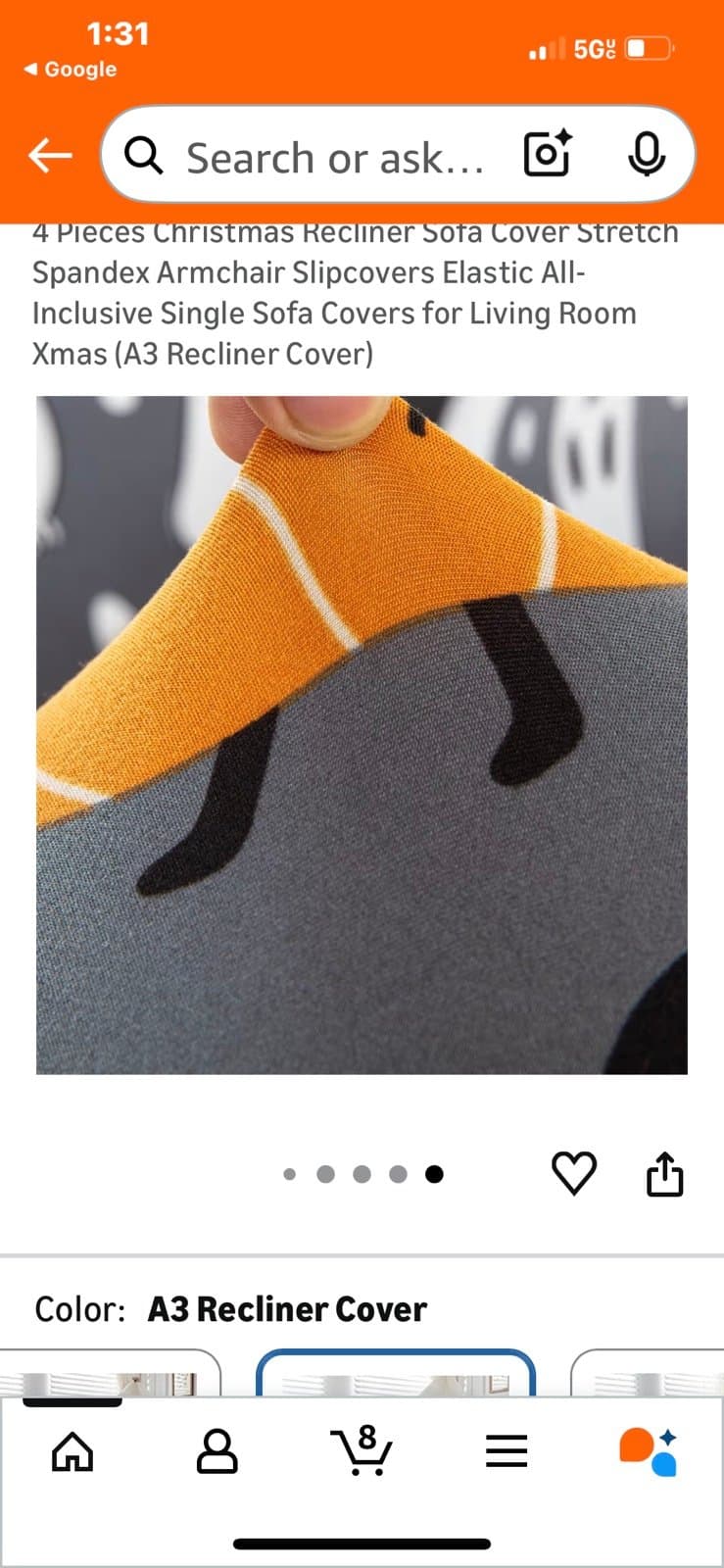 Recliner Chair Covers Lazy Boy Recliner Chair Cover 4-Pieces Recliner Couch Cove - Thumbnail 4