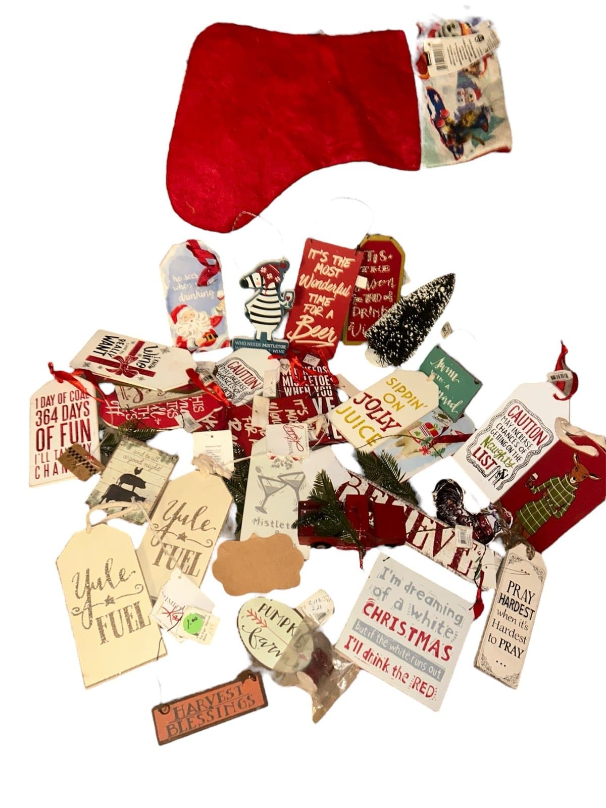 Primitive by Kathy Decor Christmas Tags (Wooden) &(Metal ) $3-$4 Retail Each